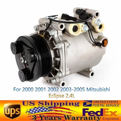 A/C Air Conditioner Compressor For Mitsubishi Lancer/ Eclipse 2002 2003-2007 USA - Image 1 of 4