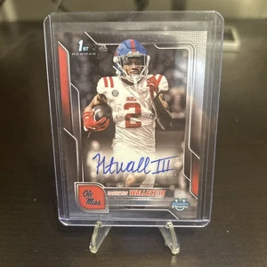 Bowman Chrome U Harrison Wallace III 2025 1er Bowman automático Ole Miss WR - Imagen 1 de 2