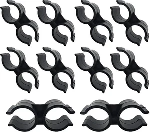 SCRTB Double Pipe Clamp 10 Pcs Pipe Clamp Connection,Shelf Pole Connector,Dou... - Picture 1 of 5