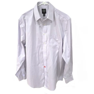Jos.A.Bank  Sz Large Mens Lavender Traveler Dress Long Sleeve Tailored Fit Shirt - Image 1 of 4