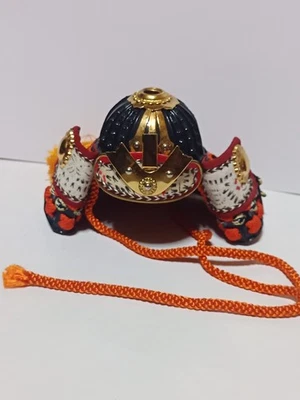Vintage Japanese Samurai Armor Miniature Helmet  - Image 1 of 4
