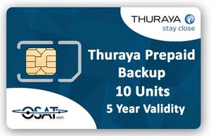 Thuraya-Satellitentelefon Backup-SIM mit 10 Einheiten - Zdjęcie 1 z 2