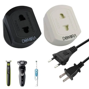 2 To 3 Pin Shaver Plug Adaptor Shaving Toothbrush Adapter Epilators Bathroom UK - Picture 1 of 18