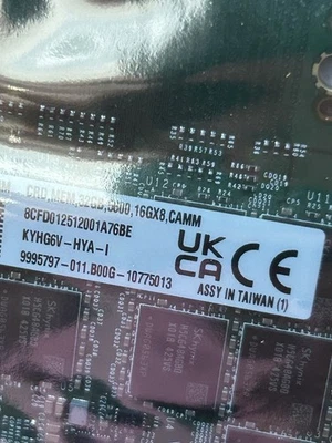 Dell 32GB DDR5 CAMM Memory 5600 16Gx8 - Image 1 of 4