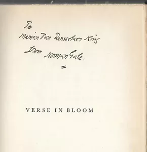 Norman Rowland Gale signed book Verse In Bloom vintage 1st Ed 1925 English Poet - Foto 1 di 7