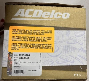 ACDelco 334-2346 Alternator For 89-94 Chevy Blazer Silverado ^ - Picture 1 of 2