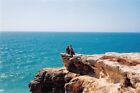 1990s Original Color Photo 4x6 Man Woman Cliff Ocean Water View E31 #7