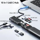 10-w-1 USB C Typ C Hub Ethernet Multiport Adapღ