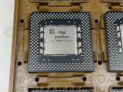 Intel Pentium MMX SL27J 200MHz 320-Pin 32-Bit FV8050366-200 Processor - Image 1 of 2