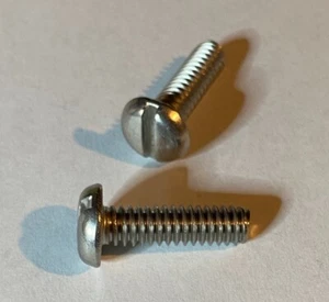 1/4-20 x 7/8" Pan Head Slotted Machine Screws, Stainless Steel - Lot of 48 pcs. - Picture 1 of 1