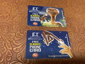 VINTAGE E.T. CALLING CARDS - TWO - Picture 1 of 2