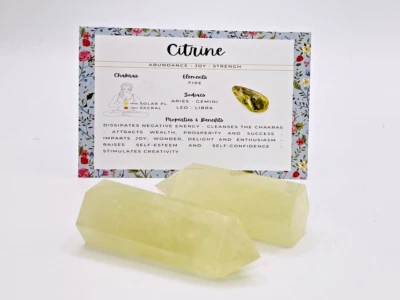 Grade Citrine Quartz Point | Natural Stone Tower | Obelisk | Crystal Wand - Image 1 of 4