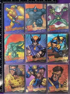 1995 Fleer Fox Kids Network Cards #84-92 Marvel X-Men Spider-Man Wolverine - Bild 1 von 21