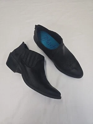 Botas vaqueras occidentales Blowfish Malibu veganas al tobillo Shooties B130 negras talla 8 Foto 1 de 4