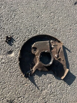 BMW e10 right Front Shock Strut Suspension  Hub dust shield 2002 - Image 1 of 3