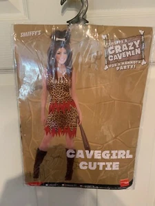 New Smiffy’s Caveman Cutie Cavegirl Costume Adult Size Large 14-16 US Dress Only - Picture 1 of 3