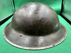 Nice Uncleaned Original SA WW2 British Army Brodie Mk2 Camo Combat Helmet