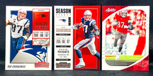 ROB GRONKOWSKI (x3) NFL Football Cards - PATRIOTS / BUCCANEERS - FREE SHIPPING