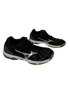 Mizuno Wave Hurricane Women Size 9W Black And White GREAT CONDITION! - Picture 1 of 11