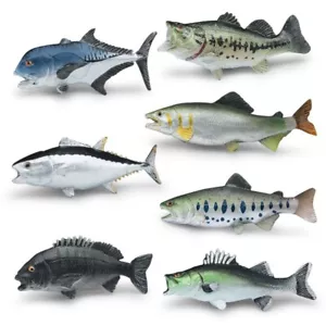Simulato Salmone Animale Marino Modello Animale Marino Giocattoli Cognitivi Bambini - Foto 1 di 19