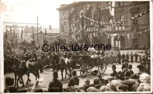 Foto postal real Hull Royal Visit Royal Coach 1914 sin publicar - Imagen 1 de 2