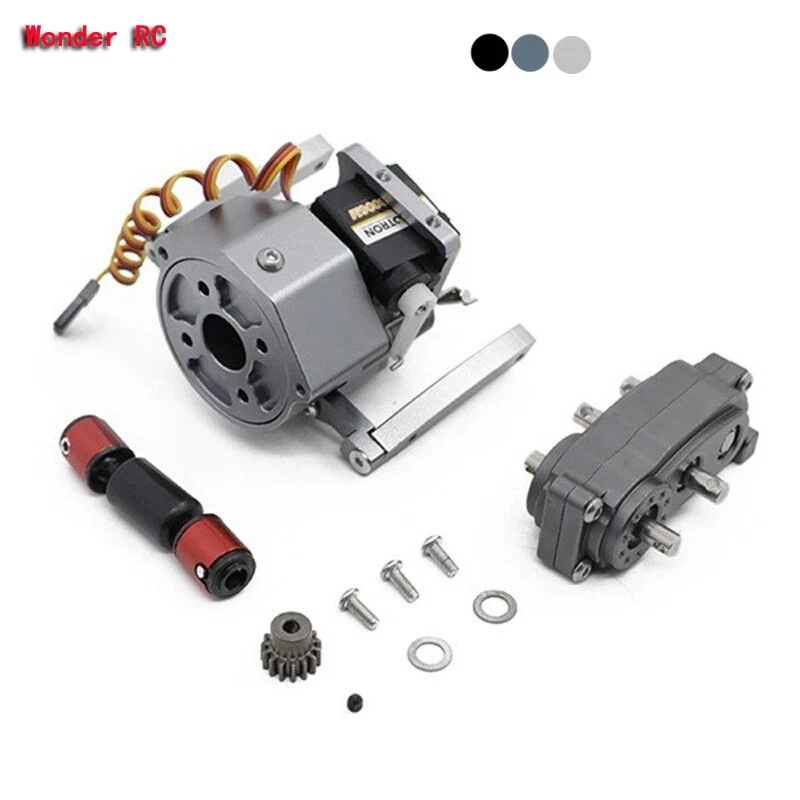 RC Car Front Motor Transmission Prefixal Gearbox Transfer Case for 1/10 RC Car - Image 1 of 4