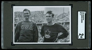 1936 Reemstma Berlin Olympics Glen Hardin / John Loaring #45 SGC 2 - RARE POP 1
