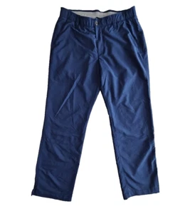 Under Armour Pants Men's 34W 30L Navy Blue Loose AllSeasonsGear Straight Leg - Picture 1 of 11