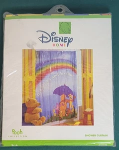 Disney Home Pooh Collection Sunshine and Showers 72x72 Vinyl Shower Curtain NEW - Picture 1 of 6