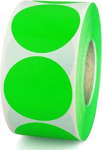 2 Inch Target Label Sticker Shooting Paster,Merry Chritmas Green round Circle Do - Picture 1 of 12