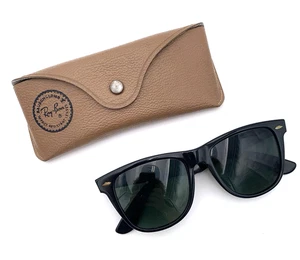 Vintage Bausch & Lomb Ray-Ban Wayfarer ll Sunglasses W/ Original Brown Case - Picture 1 of 19