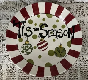 T Cabell Too Magnolia Lane ‘Tis The Season Christmas Ceramic 15 Inches Diameter - Picture 1 of 2