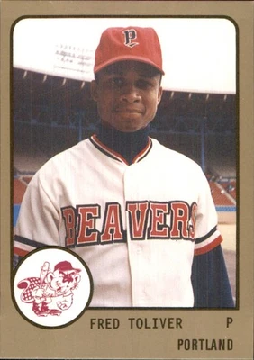 Fred Toliver 1988 ProCards #664 RC Portland Beavers *AutographDen* - Image 1 of 2