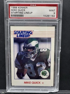 1988 Kenner SLU PSA 9 Mike Quick - Image 1 of 2