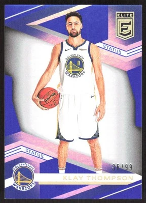 9687F 2019-20 Donruss Elite #40 Klay Thompson Blue #/99 - Image 1 of 2