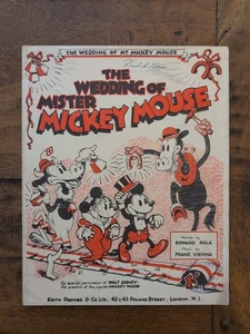 Four Music Sheets Pinocchio Snow White & Seven Dwarfs Mickey Mouse Walt Disney - Picture 1 of 5