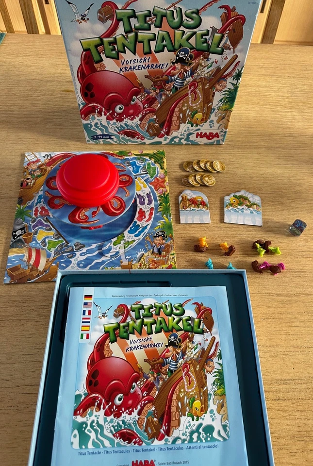 HABA 301366 - TITUS TENTAKEL - Vorsicht Krakenarme! - ab 4 Jahren vollständig - Bild 1 von 4