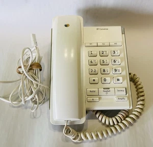 BT Converse 2100 Corded Telephone with RJ10 headset Socket - White - Picture 1 of 3