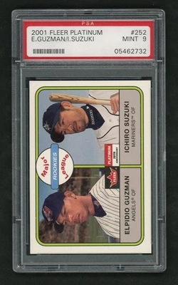 2001 Fleer Platinum Ichiro Suzuki #252 PSA 9 - Image 1 of 2