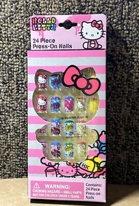 Hello Kitty Press-On Nails 24 Pc. Set NIB - Picture 1 of 3