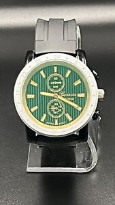 Geneva Platinum 2244 Fortitude Series Pinstripe Dial Silver Bezel Watch 