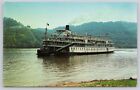 Postcard The Delta Queen Paddleboat Ohio River, Madison Indiana