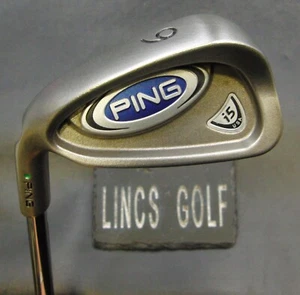 Left-Handed Ping i5 Green Dot 6 Iron Regular Steel Shaft Ping Grip - Picture 1 of 4