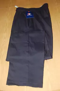CHAMPION NAVY BLUE OPEN BOTTOM SWEATPANTS- SIZE M - BNWT - Picture 1 of 4