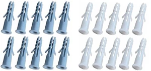 Robuste Universal Wandstecker Nylon Befestigungsstecker Rawl M8 x 40 mm weiß oder grau - Bild 1 von 5
