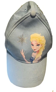 Disney Frozen Elsa Baseball Cap Little Girls Size Medium Light Blue - Picture 1 of 8