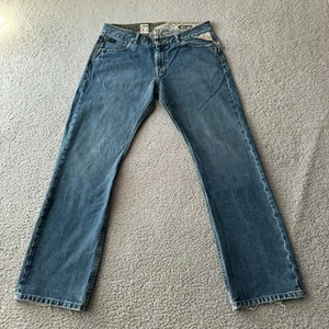 Volcom Jeans Mens 33 Blue Denim Straight Classic Boardwear Enowen Jean Casual - Picture 1 of 18