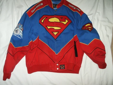 Superman - Justice League NASCAR Racing Jacket  Rare Vintage Memorabilia Cover
