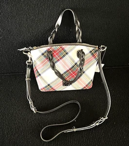 DOONEY AND BOURKE WEISS BLAKELY TARTAN KLEINE CELESTE TASCHE EUC - Bild 1 von 21