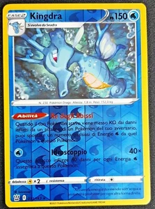 KINGDRA 033/163 Rara Reverse Holo in Italiano POKEMON Stili di Lotta - Foto 1 di 1